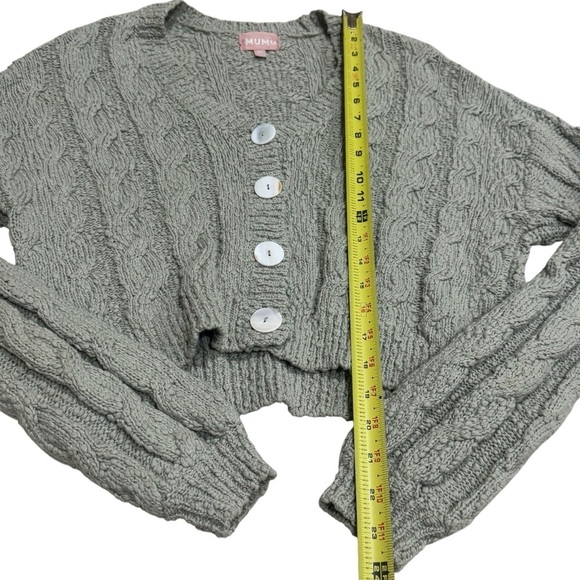 Show Me Your MuMu Sage Cable Knit Conrad Cardigan Women’s Size XS - Picture 9 of 9
